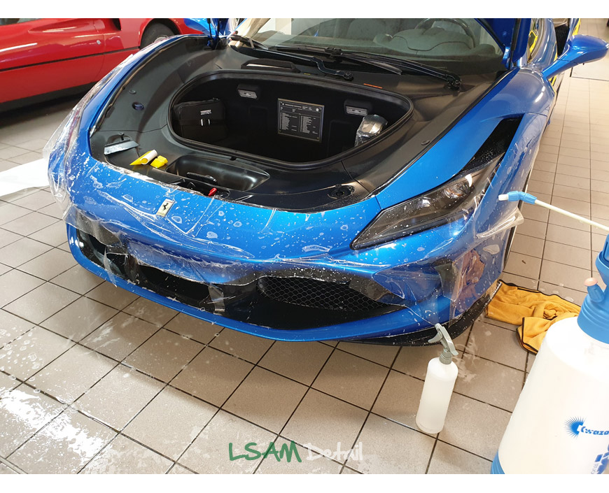 Film de protection carrosserie auto PPF Lyon - Ferrari Portofino M - LSAM  Detail - Leo Titanium